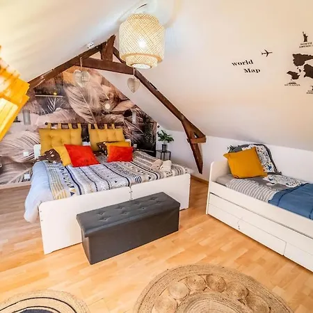 Apartment Air-conditioned Appart Cocon Honfleur Parking Fibre Equemauville