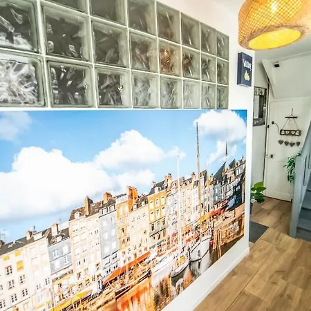 Air-conditioned Appart Cocon Honfleur Parking Fibre